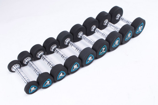 Гантели в уретане LIVEPRO Studio Dumbbells 10 кг, черный/синий Гантели в уретане LIVEPRO Studio Dumbbells 10 кг, черный/синий