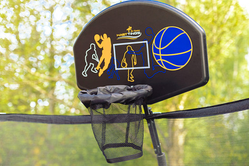 Батут Hasttings Sky Double Basketball (4,88 м) 16FT с набором для баскетбола Батут Hasttings Sky Double Basketball (4,88 м) 16FT с набором для баскетбола