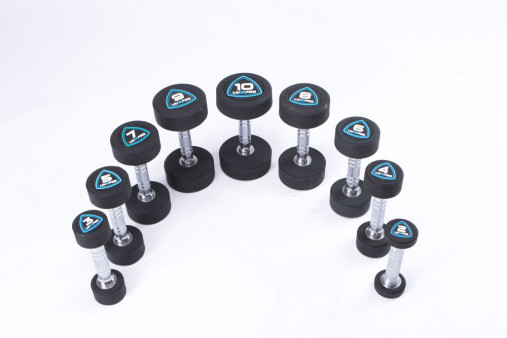 Гантели в уретане LIVEPRO Studio Dumbbells 6 кг, черный/синий Гантели в уретане LIVEPRO Studio Dumbbells 6 кг, черный/синий
