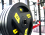 Набор 200 кг. черных олимпийских обрезиненных дисков AeroFit AFPLC 5-20KG с 3-мя хватами. Посадочное кольцо из нержавеющей стали