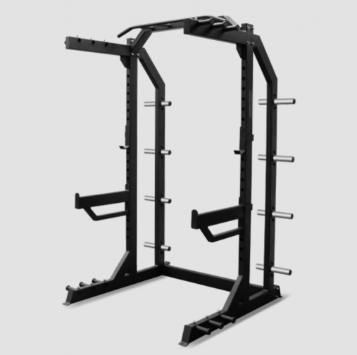 Силовая полурама BRONZE GYM AL-318 для приседов и занятий со штангой + турник Силовая полурама BRONZE GYM AL-318 для приседов и занятий со штангой + турник