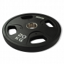 BRONZE GYM BG-PA-PL-P200 ДИСК ОЛИМПИЙСКИЙ ОБРЕЗИНЕННЫЙ ЧЕРНЫЙ 20 КГ