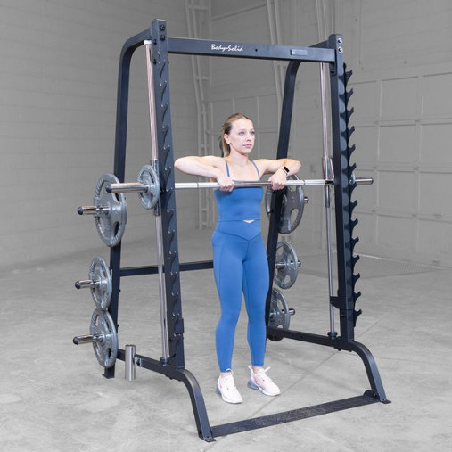 Машина Смита Body-Solid GS348B (угол наклона 7°, нагрузка до 450кг)