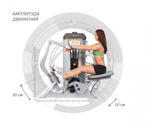 Гребная тяга сидя Hoist ROC-IT RS-1203 черный (2026)