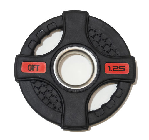 Диск олимпийский обрезиненный черный с двумя хватами 1.25 кг Original Fit.Tools ф50 мм Диск олимпийский обрезиненный черный с двумя хватами 1.25 кг Original Fit.Tools ф50 мм