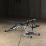 Усиленная силовая скамья Body-Solid GFID-71B (черная) с регулируемым углом наклона для пресса, упражнений со штангой и гантелями