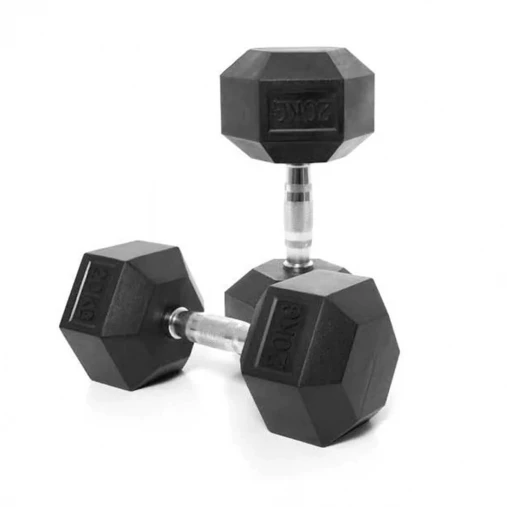 Гантель неразборная гексагональная 20 кг VictoryFit VF-H200