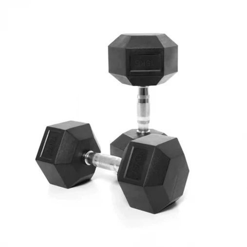 Гантель неразборная гексагональная 15 кг VictoryFit VF-H150