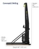 Лыжный тренажер Concept2 SkiErg PM5 с подставкой FloorStand в комплекте