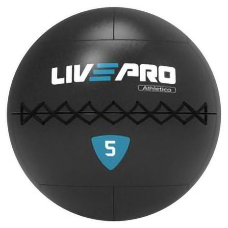 Медбол LIVEPRO Wall Ball PRO 6 кг, черный/синий Медбол LIVEPRO Wall Ball PRO 6 кг, черный/синий