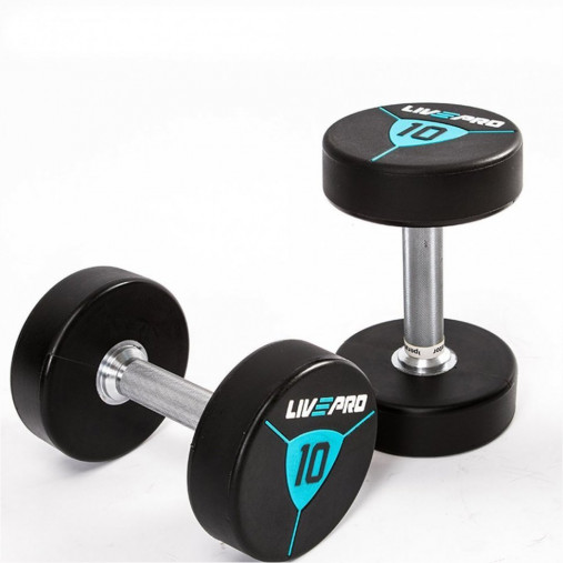 Гантели в уретане LIVEPRO Premium Urethane Dumbbells 4 кг, черный/синий (пара) Гантели в уретане LIVEPRO Premium Urethane Dumbbells 4 кг, черный/синий (пара)