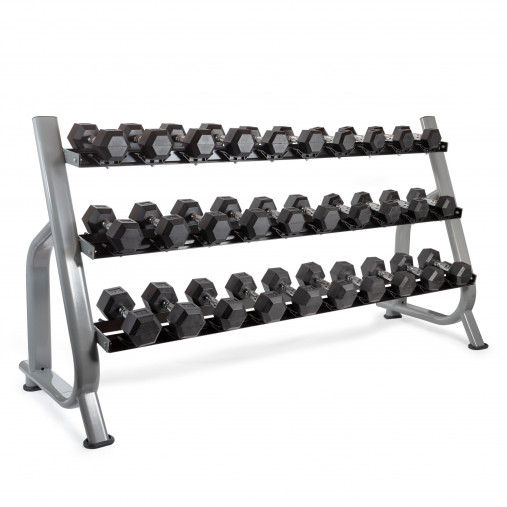 Стойка для гантелей на 15 пар VictoryFit VF-D4026 трехъярусная Стойка для гантелей на 15 пар VictoryFit VF-D4026 трехъярусная
